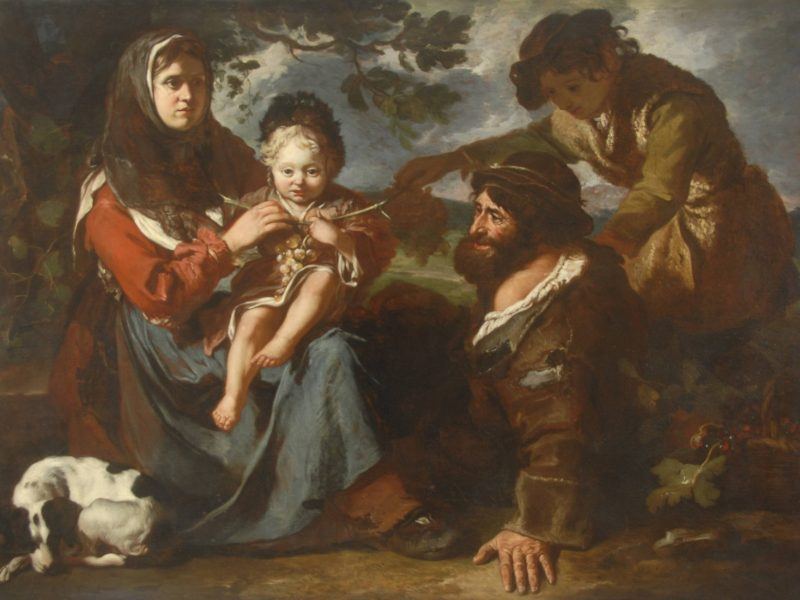 Antonio Amorosi (1660-1738) - 'Peasant Family'.