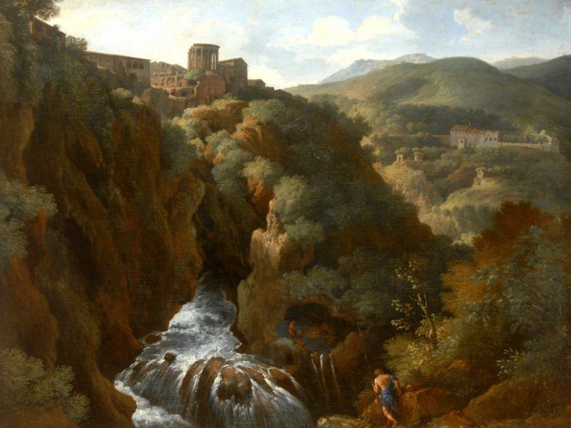 Gaspard Dughet (1615-1675) - 'View of Tivoli with the Temple of the Sibyl'