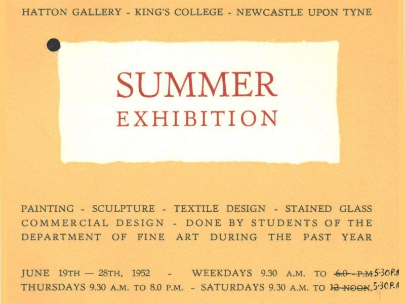 1952 student summer exhbition