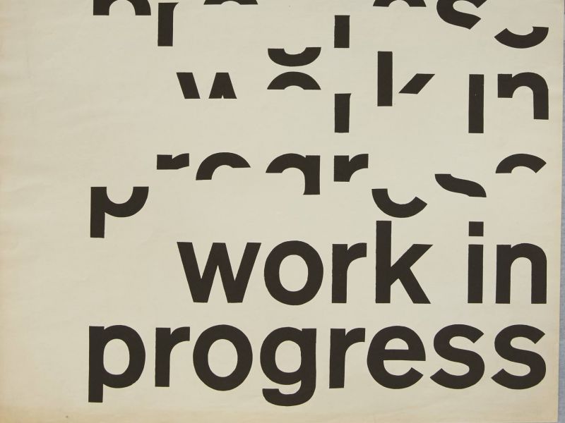 1963 Student Work in Progress Exhibition Poster